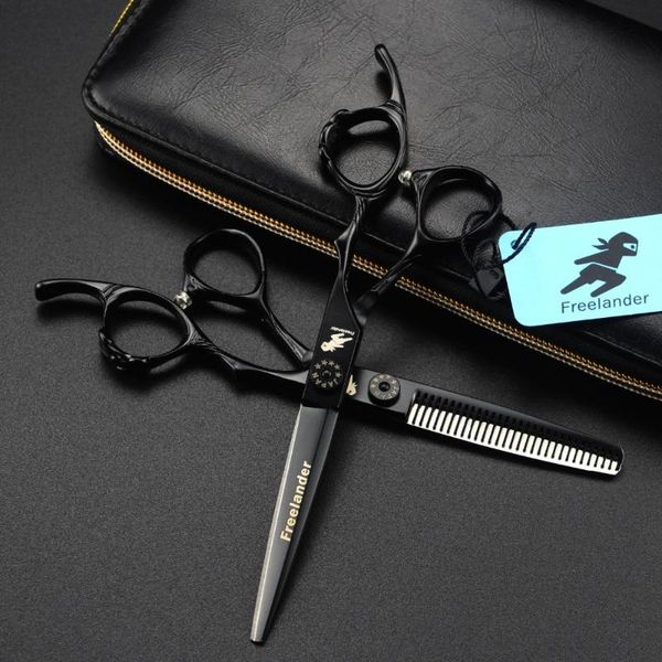 6.0 inch black ring handle hairdressing scissors barber shears flat shears tooth scissors thinning
6.0 inch black ring handle hairdressing scissors barber shears flat shears tooth scissors thinning