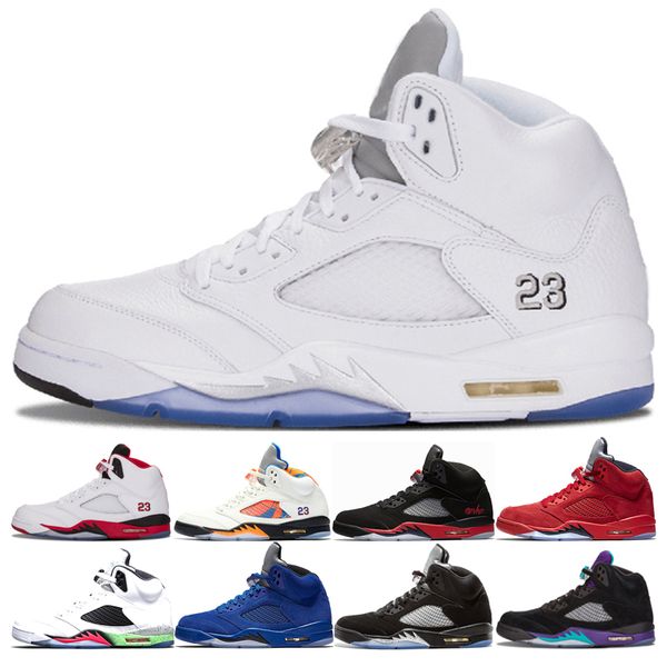 New Classic 5s OG Metallic Silver Mens Basketball Shoes OG Black Metallic Blue Red suede Olympic metallic Fire Red Sports Sneakers Shoes
New Classic 5s OG Metallic Silver Mens Basketball Shoes OG Black Metallic Blue Red suede Olympic metallic Fire Red Sports Sneakers Shoes