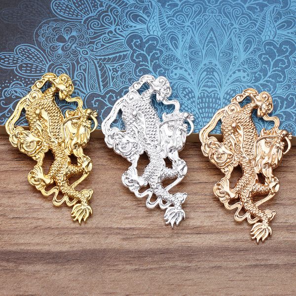 5шт 37 * 63mm diy серебра золота китай дракона амулеты amulet кулон ювелирные изделия делая древней моды украшения ручной работы материала с, Bronze;silver 
5шт 37 * 63mm diy серебра золота китай дракона амулеты amulet кулон ювелирные изделия делая древней моды украшения ручной работы материала с, Bronze;silver