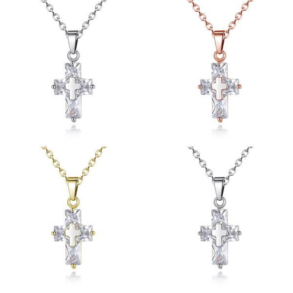 ornaments necklace cross zircon pendant temperament jewelry gold cross necklaces for women jewelry pendant necklaces butterfly pendant, Silver
ornaments necklace cross zircon pendant temperament jewelry gold cross necklaces for women jewelry pendant necklaces butterfly pendant, Silver