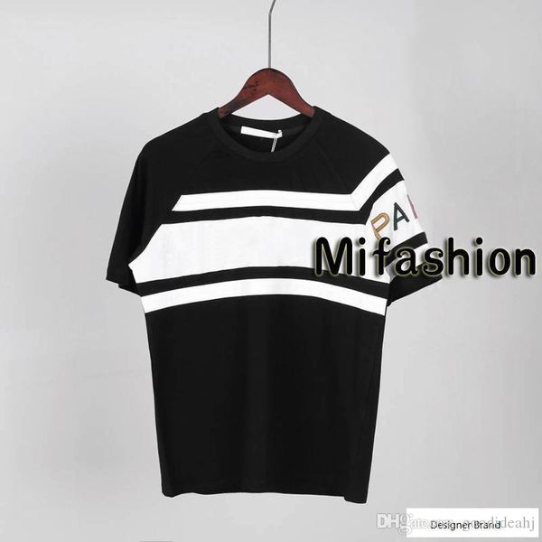 19ss luxury europe paris colorful embroidery contrast patchwork tshirt fashion mens designer t shirt casual men clothes cotton tee, White
19ss luxury europe paris colorful embroidery contrast patchwork tshirt fashion mens designer t shirt casual men clothes cotton tee, White