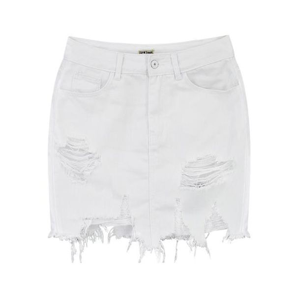 skirts white denim bodycon skirt women high waist ripped hole asymmetrical streetwear female casual jeans summer mini, Black
skirts white denim bodycon skirt women high waist ripped hole asymmetrical streetwear female casual jeans summer mini, Black