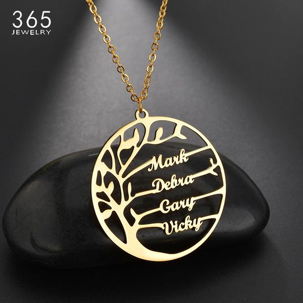 personalized stainless steel family tree necklace women men gold color customized name necklace birthday gift drop shipping, Silver
personalized stainless steel family tree necklace women men gold color customized name necklace birthday gift drop shipping, Silver