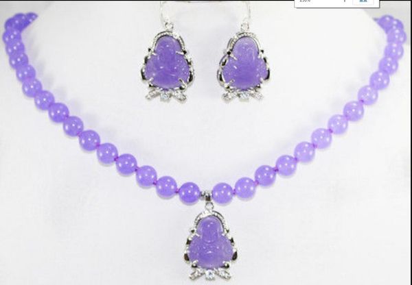 necklace charm jew.657 fashion 17 inch 10mm purple jade necklace buddha pendant earrings jewelry set natural jewelr, Silver
necklace charm jew.657 fashion 17 inch 10mm purple jade necklace buddha pendant earrings jewelry set natural jewelr, Silver