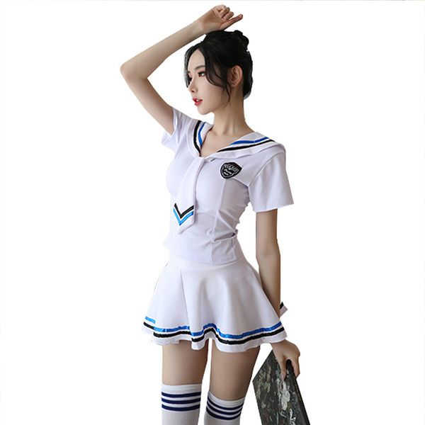 women underwear uniforms temptation students sailor suit dress babydoll role play costume lingerie exotic sets underwear, Black;white
women underwear uniforms temptation students sailor suit dress babydoll role play costume lingerie exotic sets underwear, Black;white