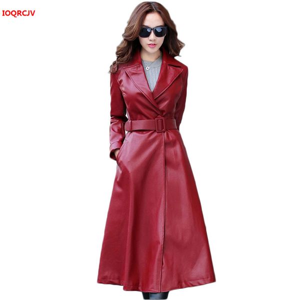 women winter thick long leather coat long sleeve waist strap pocket female jacket plus cotton women's pu leather jacket w1432, Black
women winter thick long leather coat long sleeve waist strap pocket female jacket plus cotton women's pu leather jacket w1432, Black