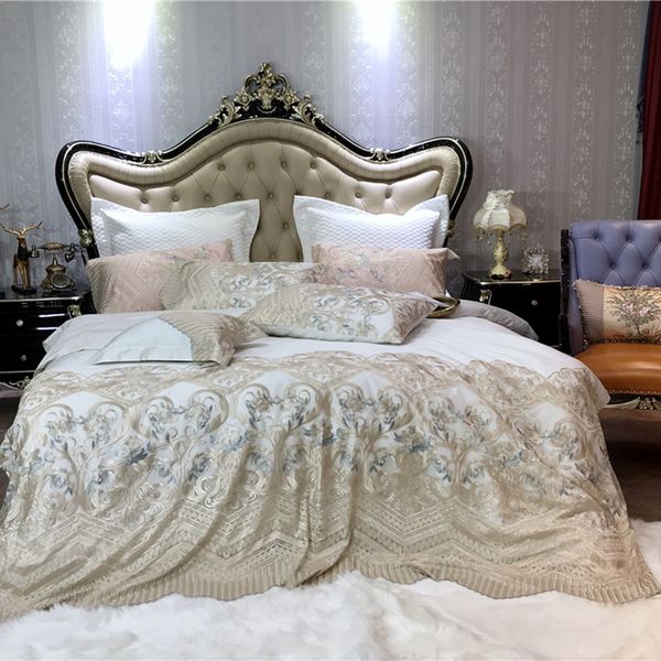 100s cotton bedding sets king size quilt cover bed sheet pillowcase bed cover set for lace embroidery linen 4/7pcs
100s cotton bedding sets king size quilt cover bed sheet pillowcase bed cover set for lace embroidery linen 4/7pcs