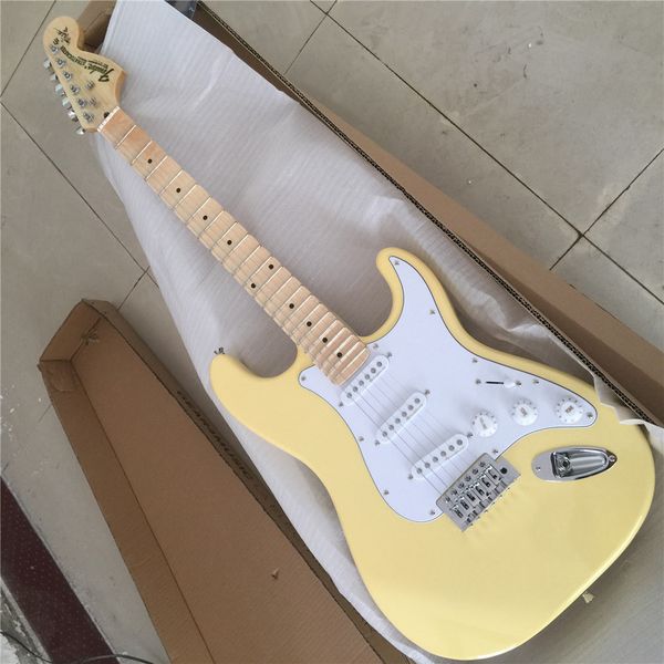 high end quality malmsteen yngwie st yellow scalloped st electric guitar guitrra exporting factory handwork
high end quality malmsteen yngwie st yellow scalloped st electric guitar guitrra exporting factory handwork