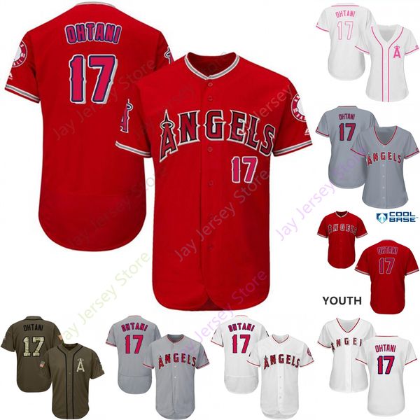 2019 Los Angeles 17 Shohei Ohtani Jersey Angels of Anaheim Jerseys CoolBase Flexbase Home Away White Black Red Grey Pullover Button Men Wome
2019 Los Angeles 17 Shohei Ohtani Jersey Angels of Anaheim Jerseys CoolBase Flexbase Home Away White Black Red Grey Pullover Button Men Wome