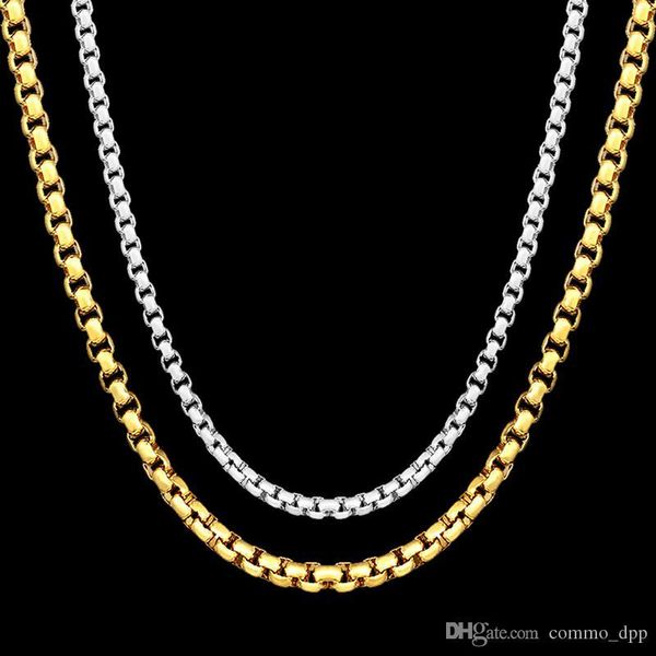 18k gold plated box chains and 925 sterling silver choker necklaces for women & men s fashion jewelry 16 18 20 22 24 inches
18k gold plated box chains and 925 sterling silver choker necklaces for women & men s fashion jewelry 16 18 20 22 24 inches