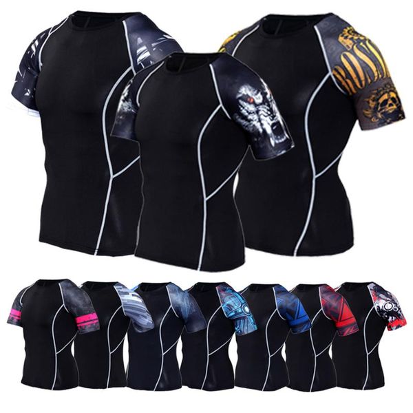 new summer shirt fitness men t shirt clothing brand sports t male print short sleeve running, Black;blue
new summer shirt fitness men t shirt clothing brand sports t male print short sleeve running, Black;blue