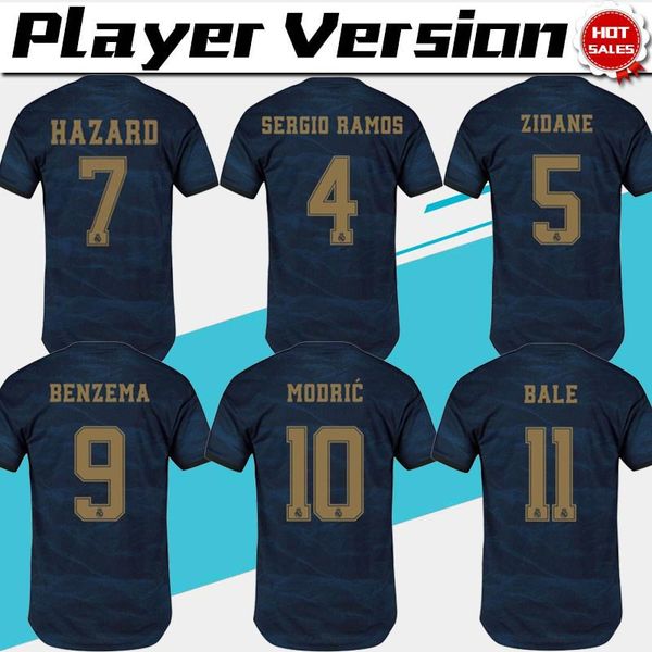2020 player version real madrid away soccer jerseys #7 hazard #9 benzema 19/20 men away soccer shirts customized football uniforms, Black;yellow
2020 player version real madrid away soccer jerseys #7 hazard #9 benzema 19/20 men away soccer shirts customized football uniforms, Black;yellow