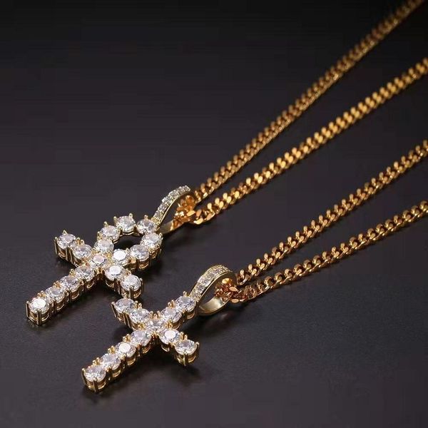 fashion-ankh cross pendant necklace jewelry set for men women luxury designer mens bling diamond christian pendants hip hop chain necklace, Silver
fashion-ankh cross pendant necklace jewelry set for men women luxury designer mens bling diamond christian pendants hip hop chain necklace, Silver