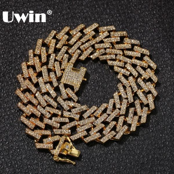 uwin drop shipping fashion iced prong cuban link chains necklaces 15mm mutil-colored blue/black rhinestones hiphop jewelry mens t190907, Silver
uwin drop shipping fashion iced prong cuban link chains necklaces 15mm mutil-colored blue/black rhinestones hiphop jewelry mens t190907, Silver