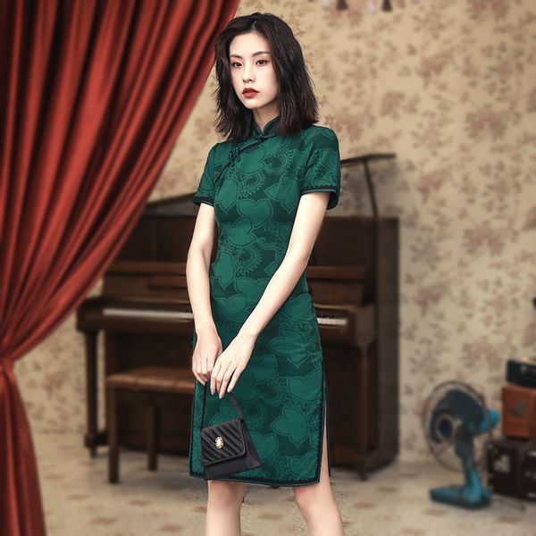 sheng coco -4xl plus size ladies lace cheongsam dresses skinny improve cheongsam short sleeve short qipao chinese wedding dress, Red
sheng coco -4xl plus size ladies lace cheongsam dresses skinny improve cheongsam short sleeve short qipao chinese wedding dress, Red