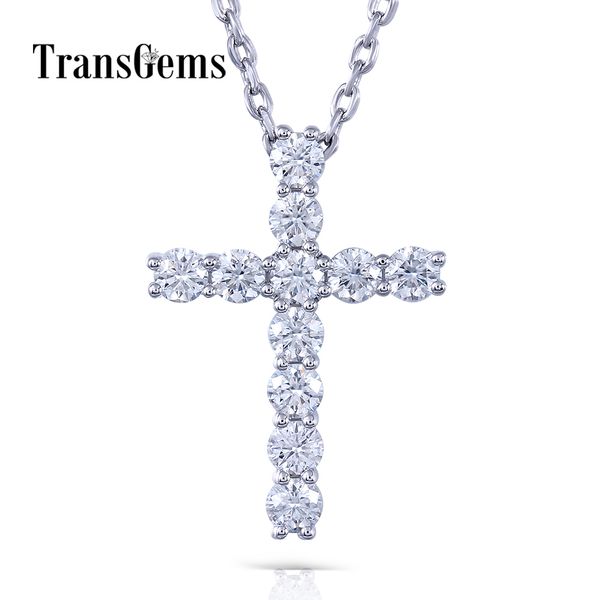 transgems cross shaped 14k white gold moissanite 3mm f color 1.1 ctw brilliant cross pendant necklace for women y19032201, Silver
transgems cross shaped 14k white gold moissanite 3mm f color 1.1 ctw brilliant cross pendant necklace for women y19032201, Silver