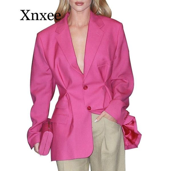 summer solid blazer for women lapel collar long sleeve button tunic coat female fashion clothes new, White;black
summer solid blazer for women lapel collar long sleeve button tunic coat female fashion clothes new, White;black