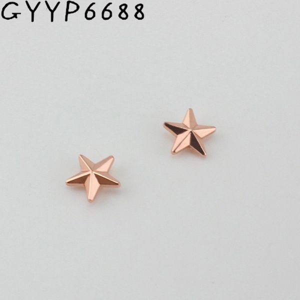 

10mm 10pcs pentagram cover rivet head feet solid rivets fasteners leather crafts bags shoes studs, Black