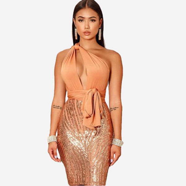 2020european and american women's dress new nightclub outfit sequins dress, Black;gray
2020european and american women's dress new nightclub outfit sequins dress, Black;gray