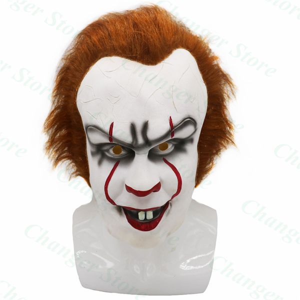 stephen king's it mask horror clown joker mask cosplay costume halloween props, Black;red
stephen king's it mask horror clown joker mask cosplay costume halloween props, Black;red