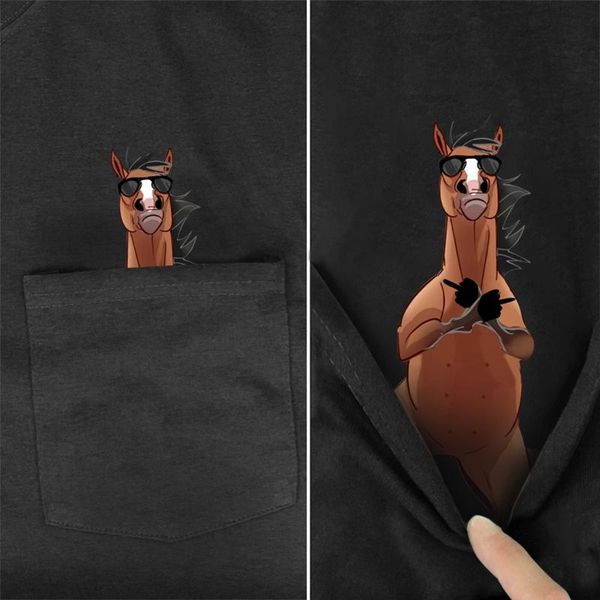funny t shirt fashion brand summer pocket horse printed t-shirt men's for women shirts hip hop funny cotton tees, White;black
funny t shirt fashion brand summer pocket horse printed t-shirt men's for women shirts hip hop funny cotton tees, White;black
