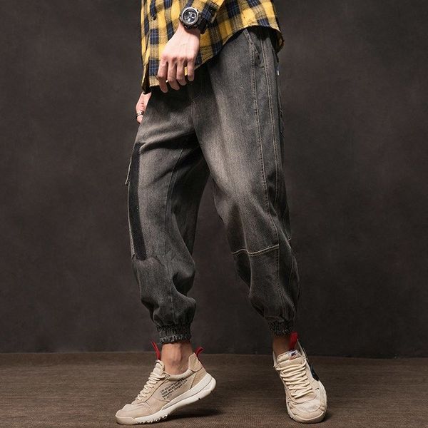 jeans men's tide brand tooling harem pants washed large size japanese retro beam pants autumn new loose, Black
jeans men's tide brand tooling harem pants washed large size japanese retro beam pants autumn new loose, Black