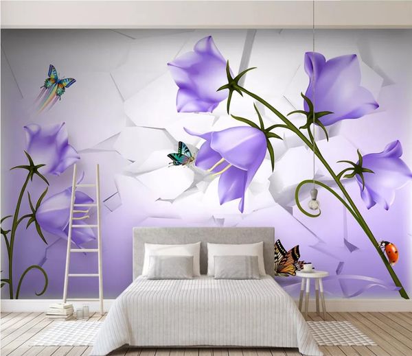 custom p wallpaper large wall painting background wall paper beautiful dreamy purple flower butterfly 3d tv wall
custom p wallpaper large wall painting background wall paper beautiful dreamy purple flower butterfly 3d tv wall