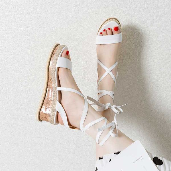 baoyafang 2020 new arrival white/black summer sandals woman open toe wedges girls party dress shoes lace-up sandals big size 43
baoyafang 2020 new arrival white/black summer sandals woman open toe wedges girls party dress shoes lace-up sandals big size 43