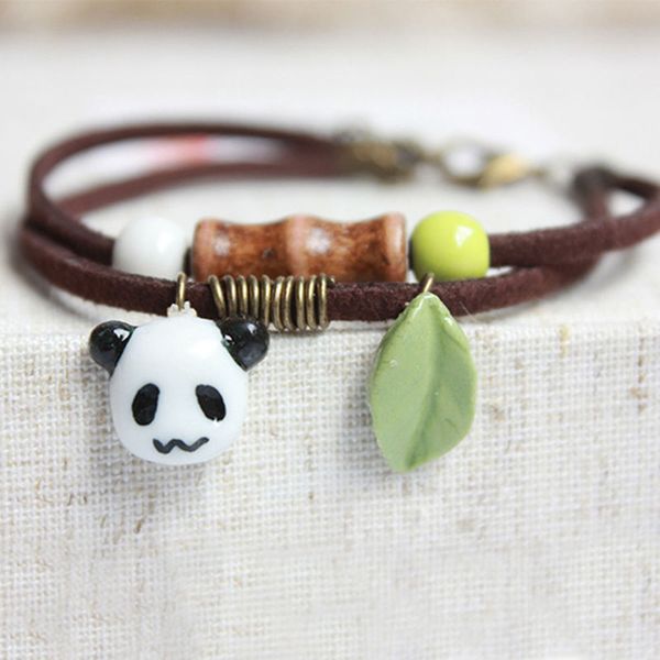 1pc fashion adjustable simple ceramic bracelets anklets female original hand-woven fashion the panda bamboo ceramic jewelry, Black
1pc fashion adjustable simple ceramic bracelets anklets female original hand-woven fashion the panda bamboo ceramic jewelry, Black