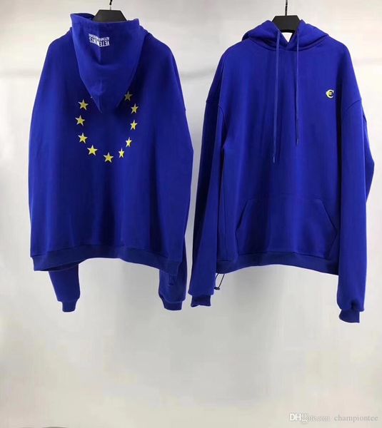 2017 new vetements blue oversized europa printing stars big size hoodies hip-hop hoody drop shipping, Black
2017 new vetements blue oversized europa printing stars big size hoodies hip-hop hoody drop shipping, Black