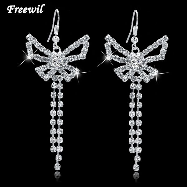 fashion silver austrian crystal bowknot dangle earrings for women tassel statement earrings pendientes mujer ser150122
fashion silver austrian crystal bowknot dangle earrings for women tassel statement earrings pendientes mujer ser150122