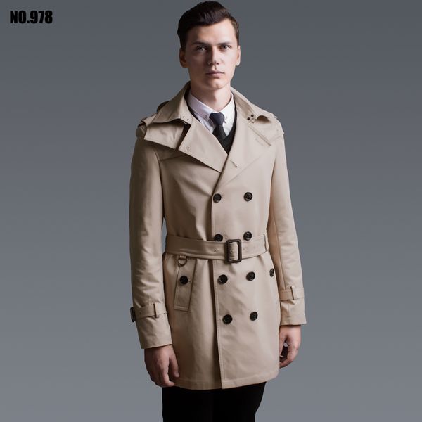 double-breasted trench coat men 2018 spring and autumn new jackets europe detachable hat medium style windbreaker s-6xl, Tan;black
double-breasted trench coat men 2018 spring and autumn new jackets europe detachable hat medium style windbreaker s-6xl, Tan;black