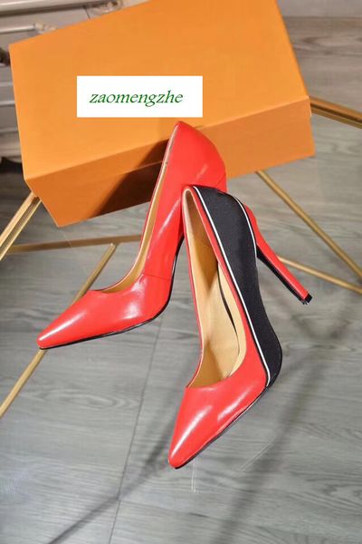 10cm high heels shoes red black color genuine leather point toe women pumps rubber wedding shoes
10cm high heels shoes red black color genuine leather point toe women pumps rubber wedding shoes