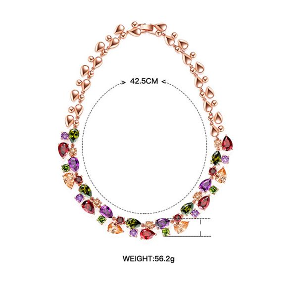 vintage luxury colorful crystal zircon necklace irregular plating gold silver clavicle chain fashion woman banquet jewelry gift
vintage luxury colorful crystal zircon necklace irregular plating gold silver clavicle chain fashion woman banquet jewelry gift