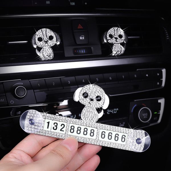 luminous lovely dog crystal car styling temporary parking card diamond with suckers phone number card cute puppy perfume
luminous lovely dog crystal car styling temporary parking card diamond with suckers phone number card cute puppy perfume