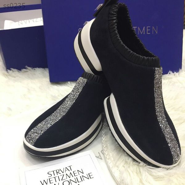 new elastic sheep suede elastic round head europe and america fashion flat bottom comfortable casual sports women's single shoe, Black
new elastic sheep suede elastic round head europe and america fashion flat bottom comfortable casual sports women's single shoe, Black