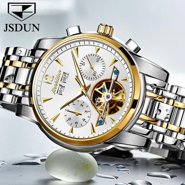 automatic brand mechanical direct display jsdun automatic watch waterproof month male fashi watches factory qbnqd, Slivery;brown
automatic brand mechanical direct display jsdun automatic watch waterproof month male fashi watches factory qbnqd, Slivery;brown