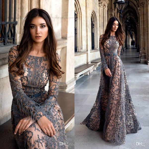 luxury beading evening dresses with feathers baeau neck long sleeves prom dress floor length special occasion formal lace party gowns, Black;red
luxury beading evening dresses with feathers baeau neck long sleeves prom dress floor length special occasion formal lace party gowns, Black;red