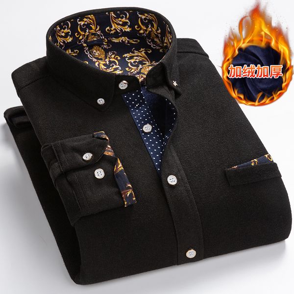 lingdeng 2019 fashion men's shirt blouse man winter thick warm 26 colors plus velvet thickening new warm shirt, White;black
lingdeng 2019 fashion men's shirt blouse man winter thick warm 26 colors plus velvet thickening new warm shirt, White;black