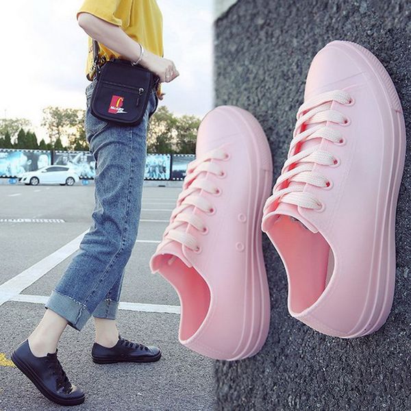 rain boots for women white sneakers shoes waterproof spring 2019 summer female casual shoes rubber rain boots size 40, Black
rain boots for women white sneakers shoes waterproof spring 2019 summer female casual shoes rubber rain boots size 40, Black
