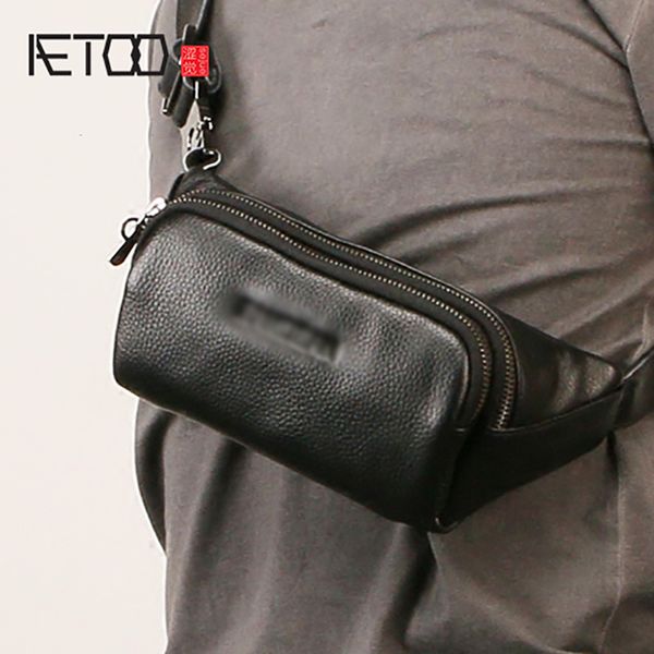 aetoo men's leather waistband, casual fashion head cowhide chest bag, outdoor trend multifunctional small bag
aetoo men's leather waistband, casual fashion head cowhide chest bag, outdoor trend multifunctional small bag