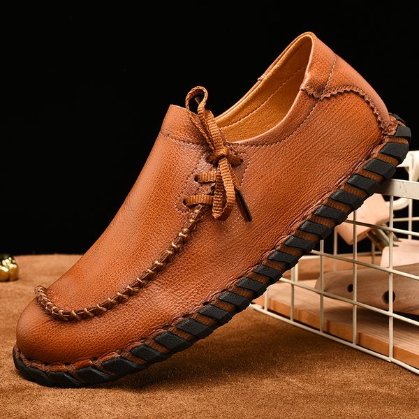 2019 new men casual shoes retro loafers men shoes quality genuine leather flats moccasins, Black
2019 new men casual shoes retro loafers men shoes quality genuine leather flats moccasins, Black