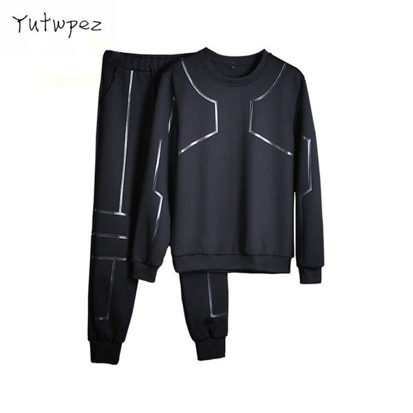 men sportwear sets o-neck tracksuit men sweatshirt full long sleeves pants letter fashion casual sets patchwork hoodie new, Gray
men sportwear sets o-neck tracksuit men sweatshirt full long sleeves pants letter fashion casual sets patchwork hoodie new, Gray