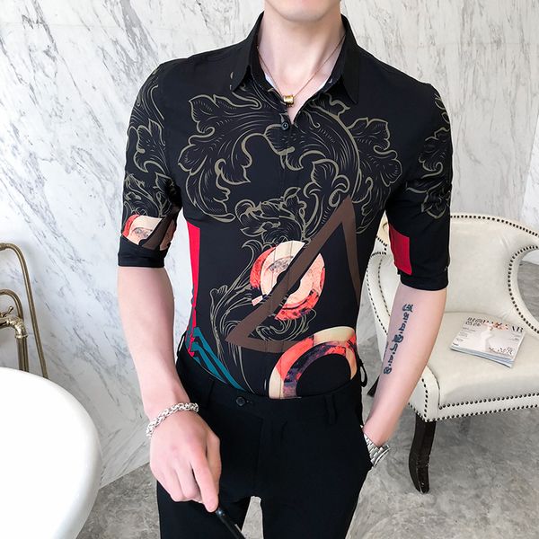 brand summer men shirt chemise homme casual slim fit streetwear social shirt party tuxedo biouse male clothing camisa masculina, White;black
brand summer men shirt chemise homme casual slim fit streetwear social shirt party tuxedo biouse male clothing camisa masculina, White;black