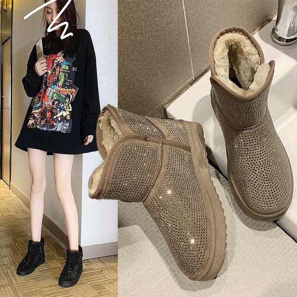 shoes fashion boots woman boots-women flat heel low heels booties lace up crystal plush round toe booties ladies australia, Black
shoes fashion boots woman boots-women flat heel low heels booties lace up crystal plush round toe booties ladies australia, Black