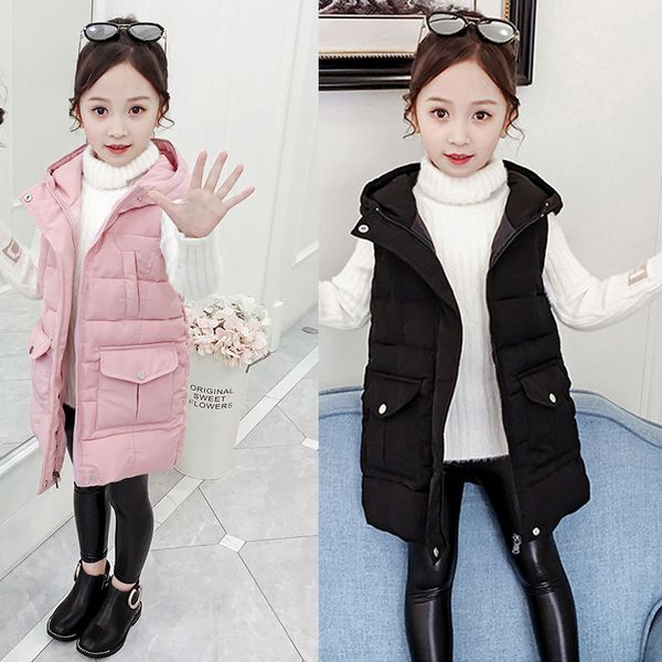 winter spring casual hooded waistcoat princess mid-length outerwear kids teenagers sleeveless jackets girls cotton-padded vest, Blue
winter spring casual hooded waistcoat princess mid-length outerwear kids teenagers sleeveless jackets girls cotton-padded vest, Blue