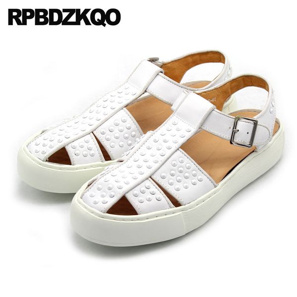 platform stud big size 45 white shoes men sandals rivet genuine leather gladiator sneakers large, Black
platform stud big size 45 white shoes men sandals rivet genuine leather gladiator sneakers large, Black