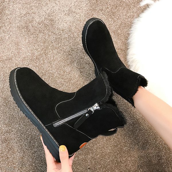 winter boots lady rock shoes woman boots-women booties ladies flat heel australia luxury designer zipper plush round toe 2020, Black
winter boots lady rock shoes woman boots-women booties ladies flat heel australia luxury designer zipper plush round toe 2020, Black