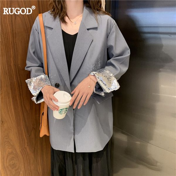 rugod korean fashion sequined cuff long sleeve blazer women summer autumn double breasted oversize coat vintage blazer feminino, White;black
rugod korean fashion sequined cuff long sleeve blazer women summer autumn double breasted oversize coat vintage blazer feminino, White;black