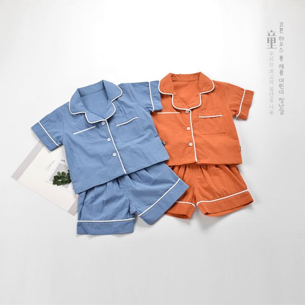 fashion baby boy pajamas clothes sets soft 100% cotton turn down collar kids home wear 2-6 years children girls shirts shorts t200414, White
fashion baby boy pajamas clothes sets soft 100% cotton turn down collar kids home wear 2-6 years children girls shirts shorts t200414, White